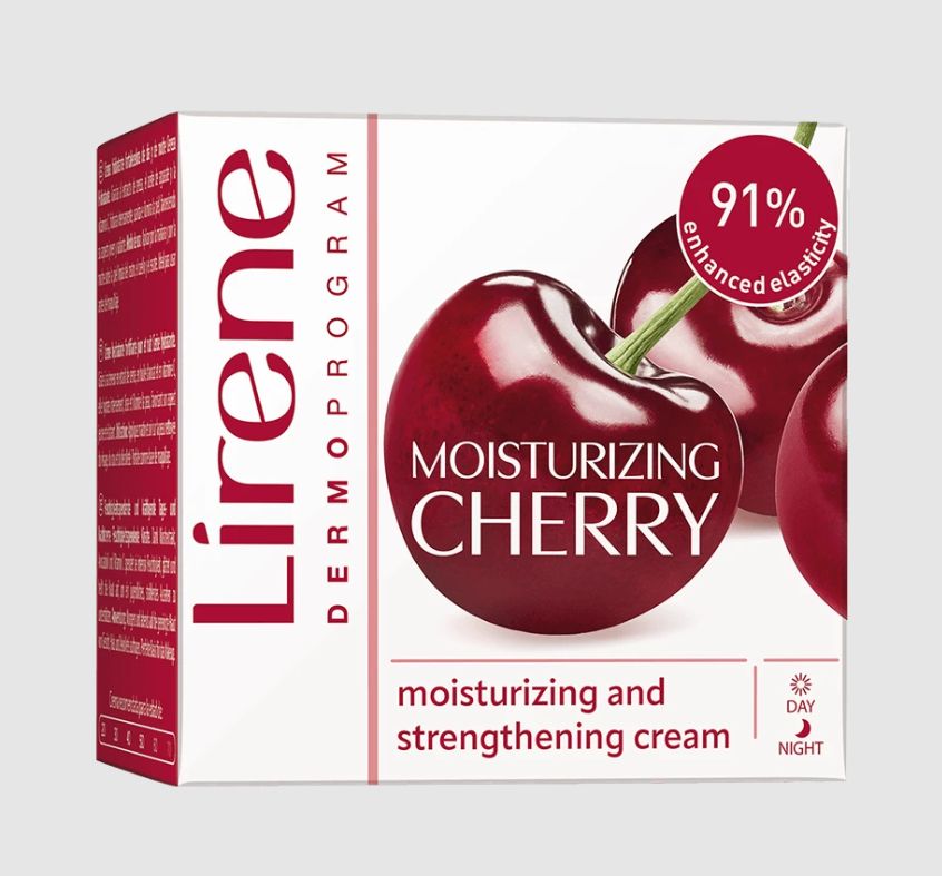 Lirene HYDRATION AND NOURISHMENT Moisturising and strengthening cream MOISTURIZING CHERRY 50 ml