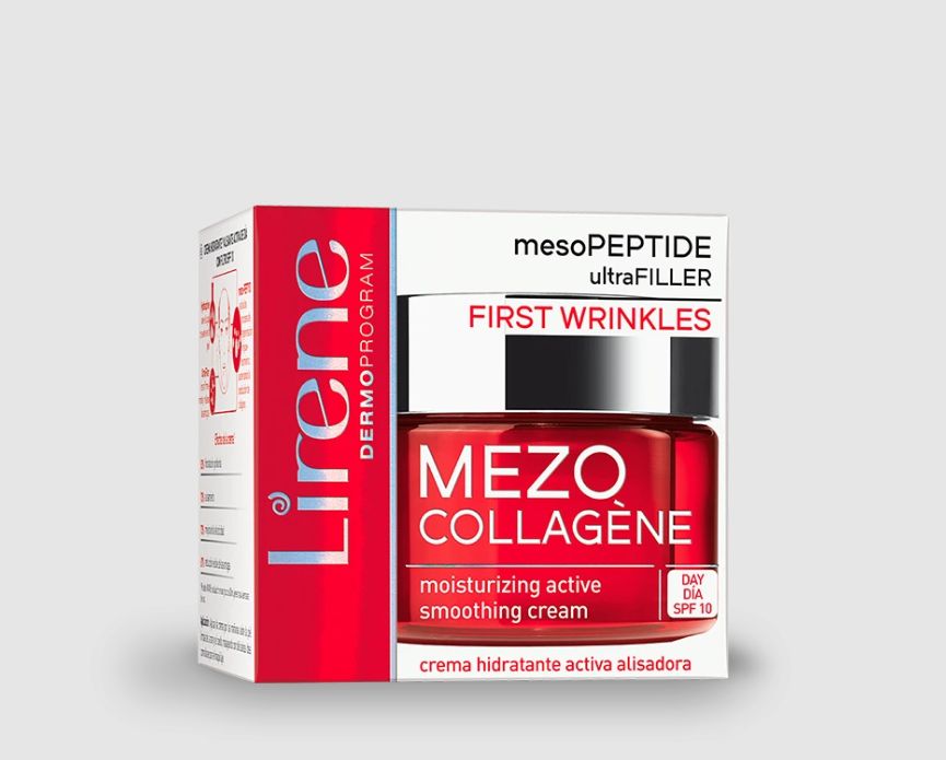 Lirene MEZO COLLAGÈNE Moisturising active smoothing day cream with SPF 10 mesoPEPTIDE 50 ml