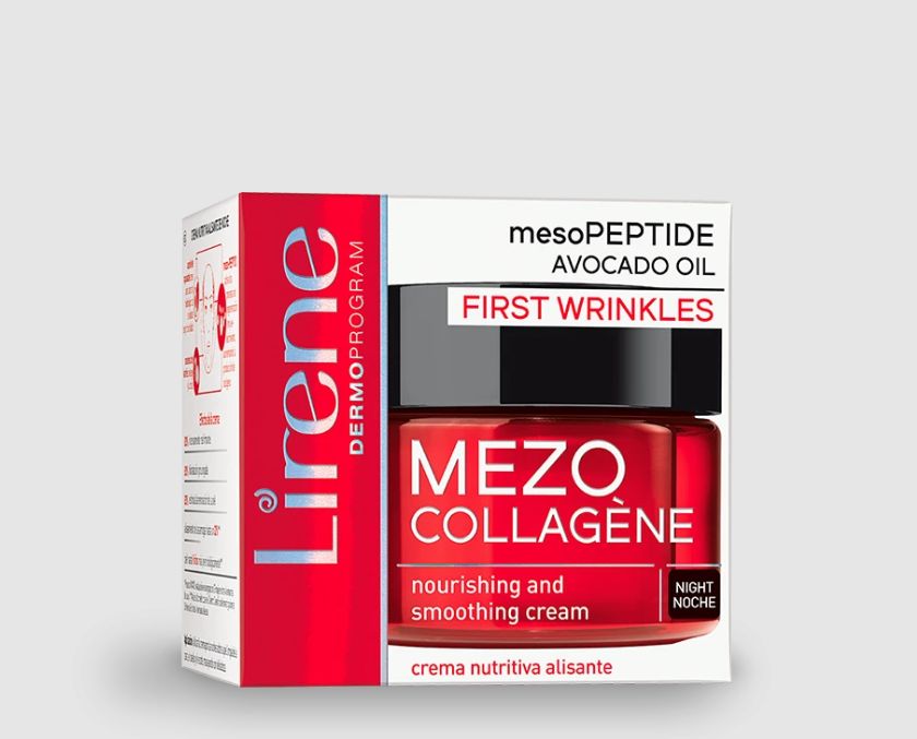 Lirene MEZO COLLAGÈNE Nourishing and smoothing night cream mesoPEPTIDE AVOCADO OIL 50 ml