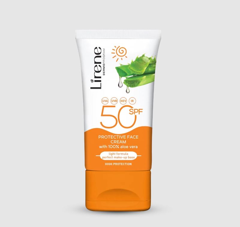 Lirene SUN Protective face cream with aloe vera SPF 50 50 ml