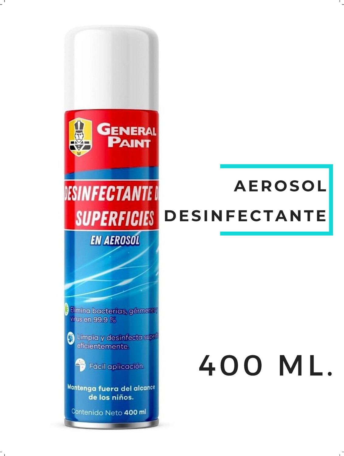 Aerosol Desinfectante De Superficies 400ml Elimina 99%