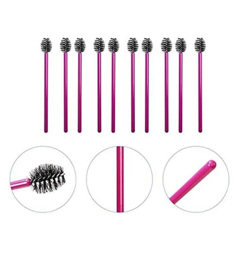 50 Mini Disposable Eyelash Wands -