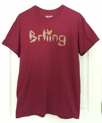 Burgundy (Rhinestone) T-Shirt