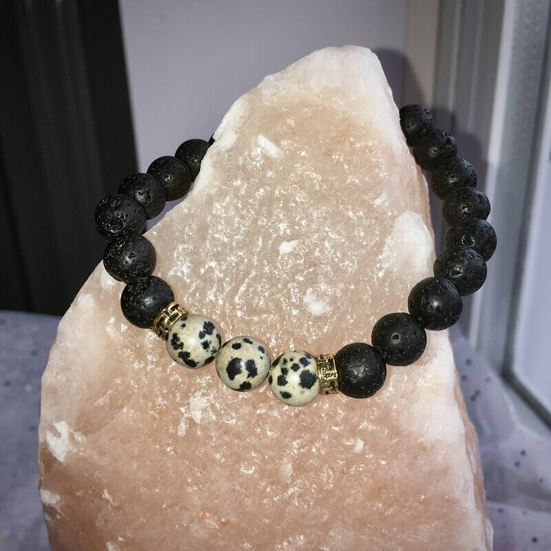 Dalmatian Jasper Bracelet