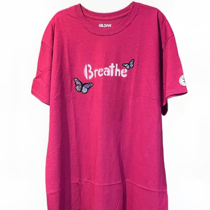 Breathe Burgundy T-Shirt