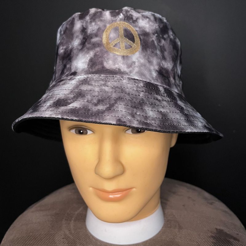 Tie Dye Peace Music Bucket Hat