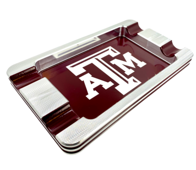 Sports Logo Four Cigar Ashtray Powder Coated NFL NBA NHL MLB NCAA