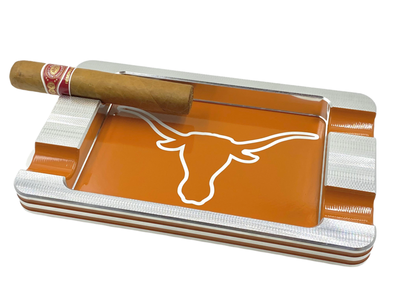 Sports Logo Four Cigar Ashtray Powder Coated NFL NBA NHL MLB NCAA