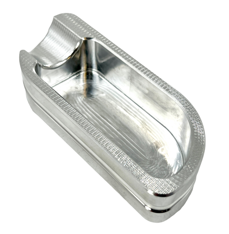 Single Mini Cigar Ashtray Polished Aluminum Mini-Series