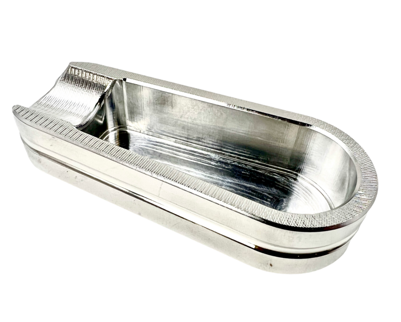 Single Mini Cigar Ashtray Polished Aluminum Mini-Series