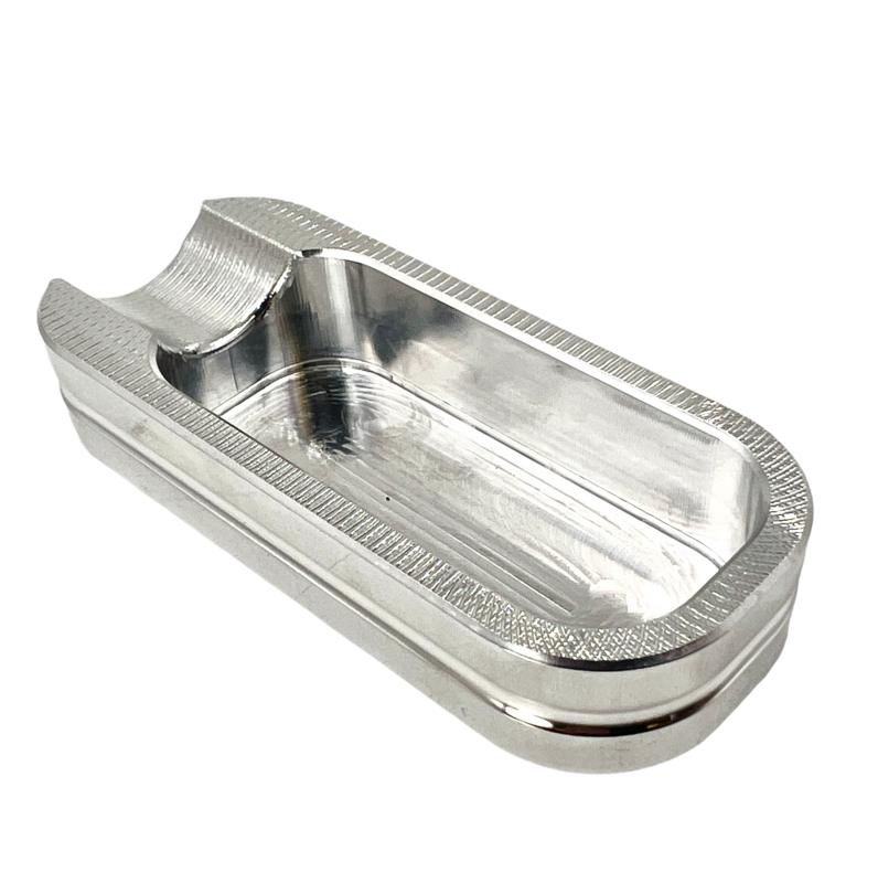 Single Mini Cigar Ashtray Polished Aluminum Mini-Series