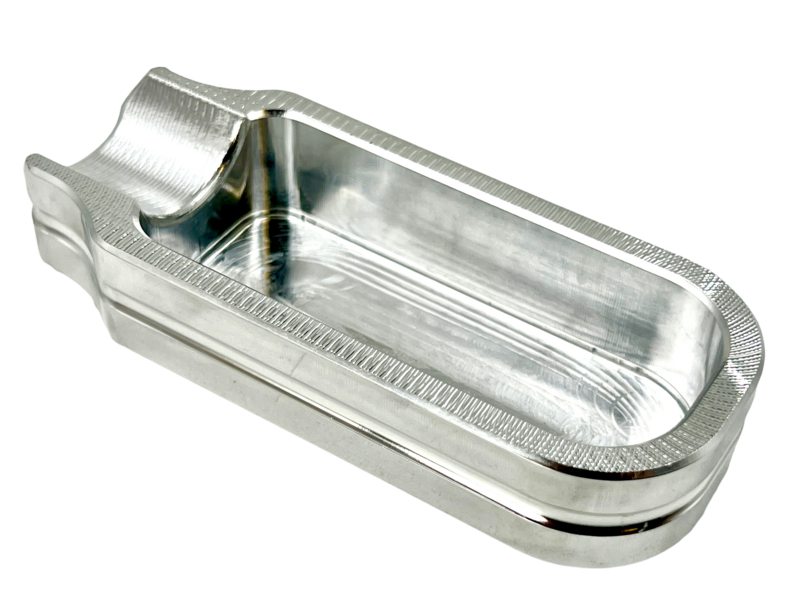Single Mini Cigar Ashtray Polished Aluminum Mini-Series