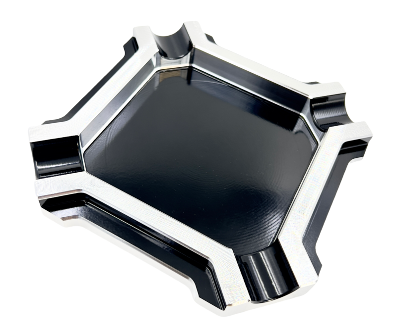Giant 8X8 stepped down square 45 chamfer  four-finger cigar ashtray