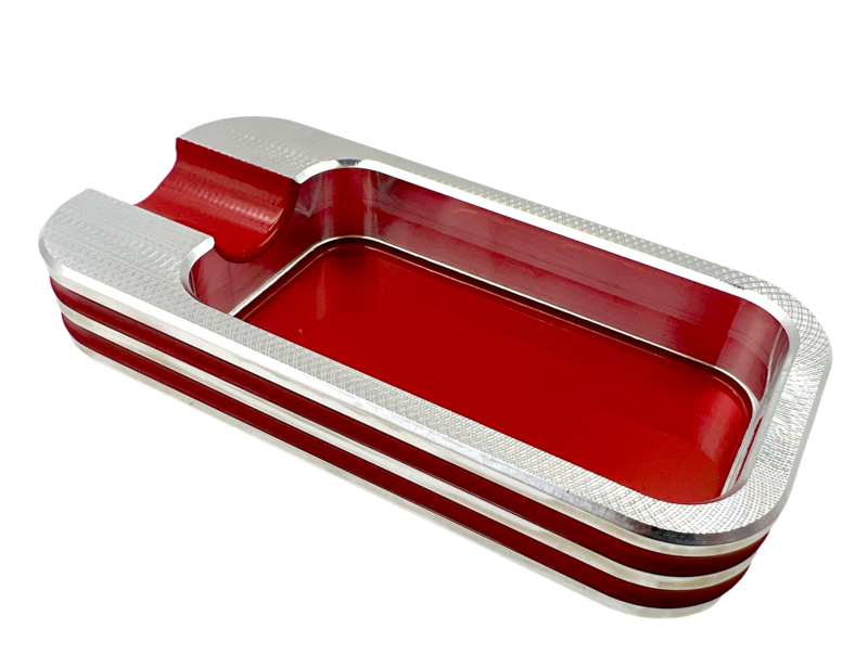 Rectangular Double Groove Ashtray