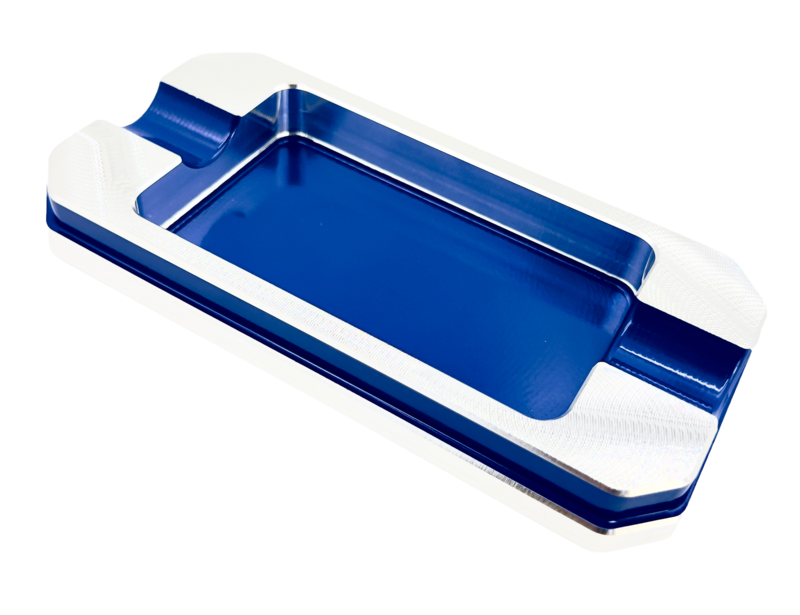 Double finger Rectangular Stepped Down cigar ashtray