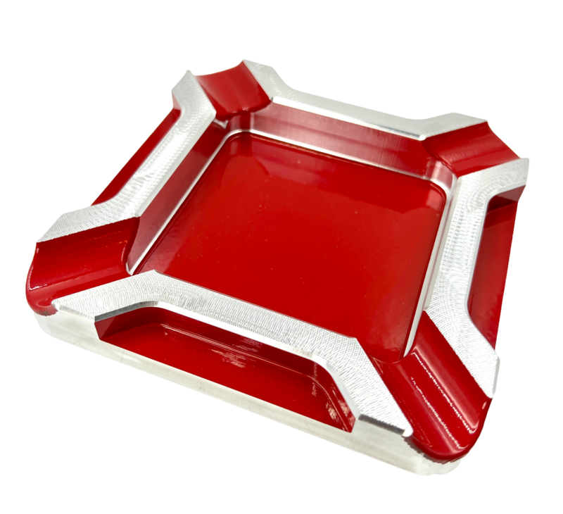 cigar ashtray step down square four-finger