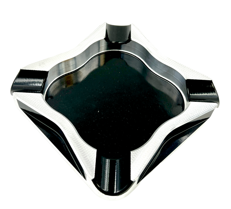 cigar ashtray step down angled side cut four-finger