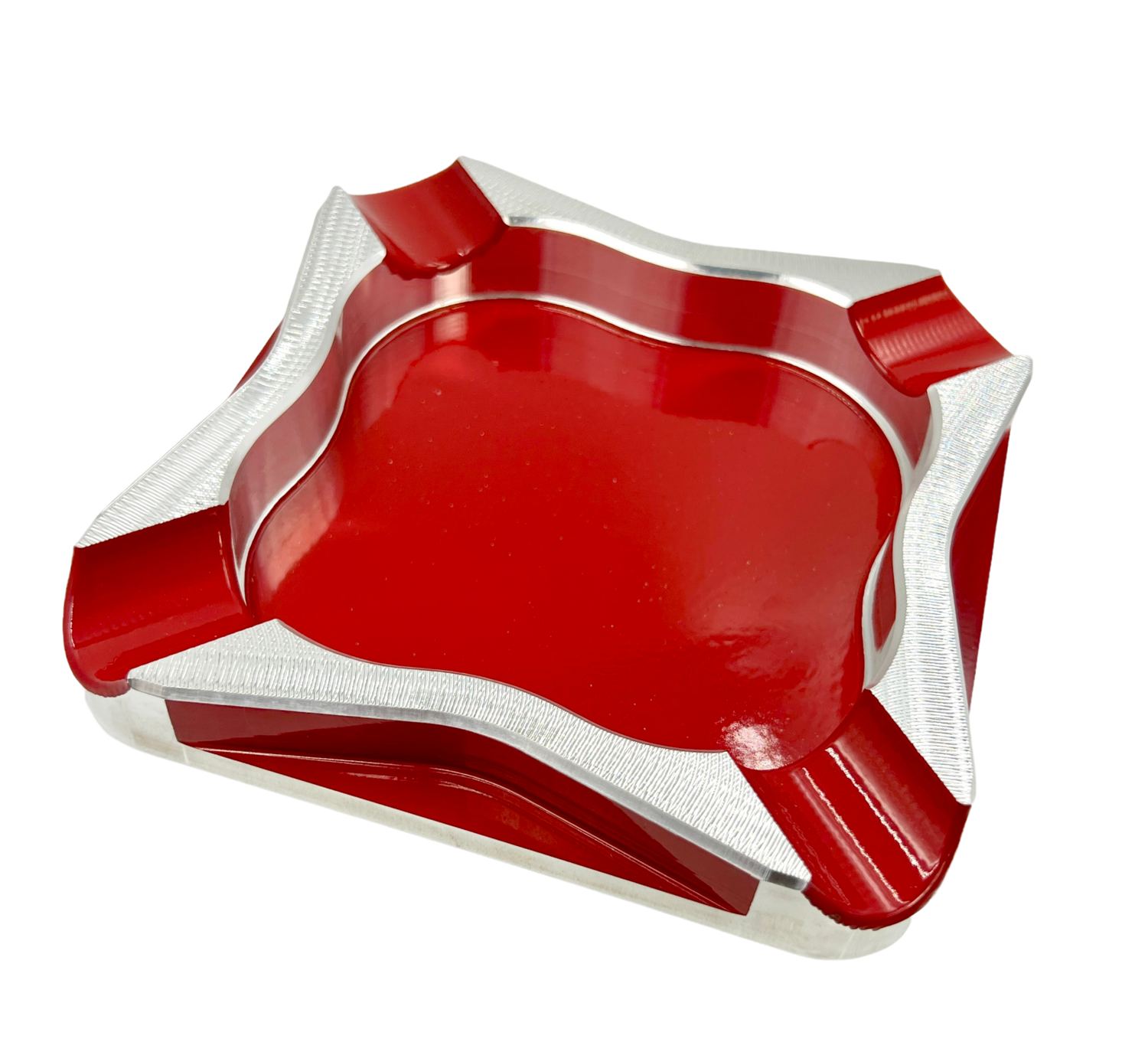 cigar ashtray step down angled side cut four-finger