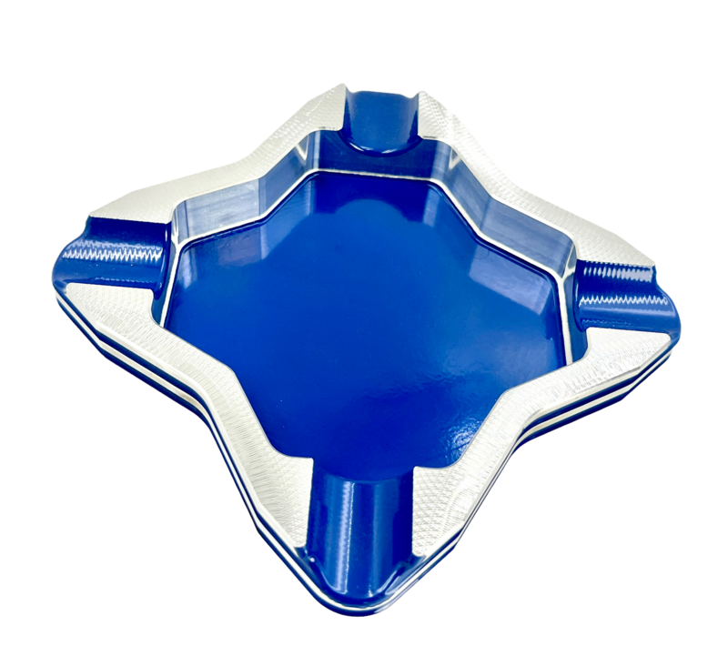 cigar ashtray double grooved star shape four-finger