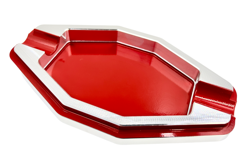 cigar ashtray long rectangular tapered step down two finger