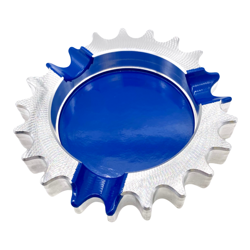 cigar ashtray sprocket shaped three finger