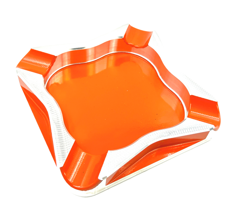 cigar ashtray step down angled side cut four-finger