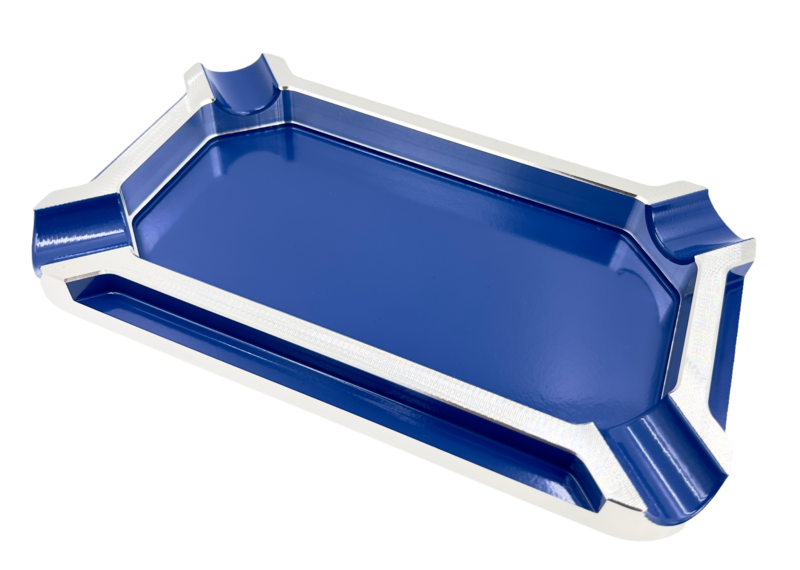 cigar ashtray long rectangular step down four finger