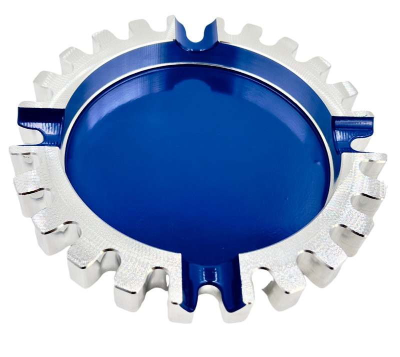 cigar ashtray large gear-shaped four finger