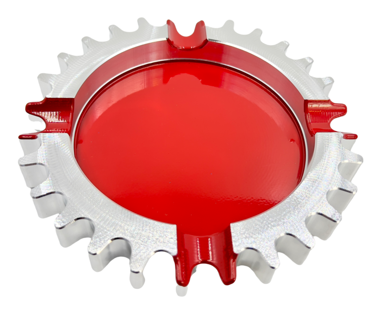 cigar ashtray large gear-shaped four finger