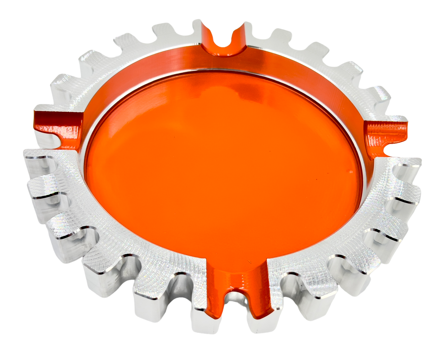 cigar ashtray large gear-shaped four finger