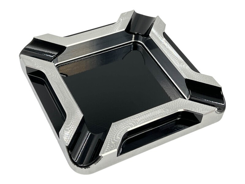 cigar ashtray four-finger step down square