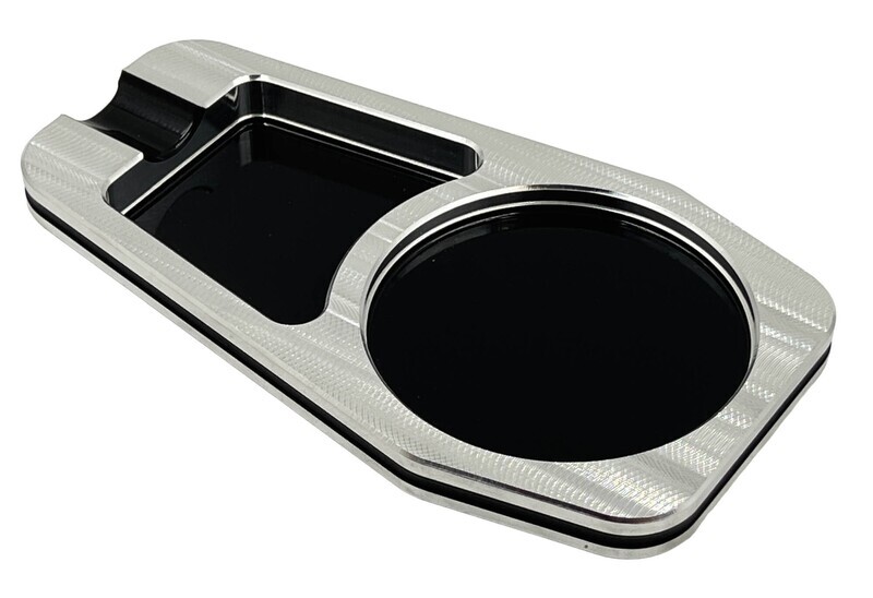 Whiskey glass cigar ashtray single finger