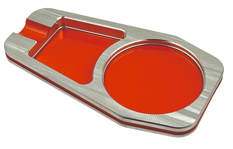 Whiskey glass cigar ashtray single finger