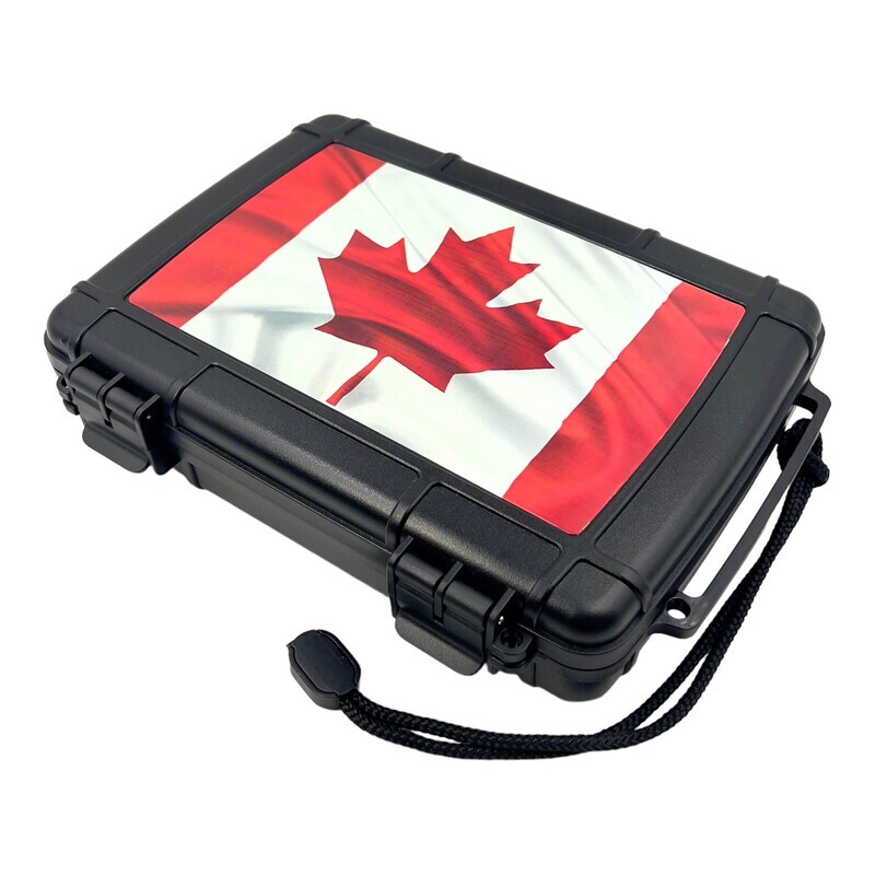 StikBox Travel Cigar  Humidor Cedar Bottom American Flalg