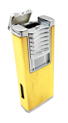 Double Jet Flame Cigar Torch Lighter with Punch Cutter