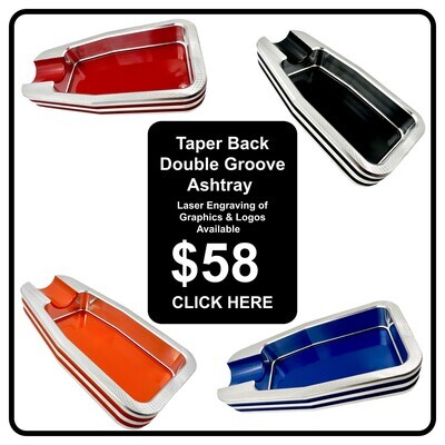 Taper Back Double Groove Ashtray