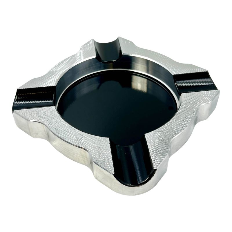cigar ashtray notched polished side four-finger
