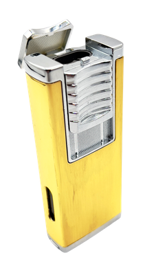 Double Jet Flame Cigar Torch Lighter with Punch Cutter
