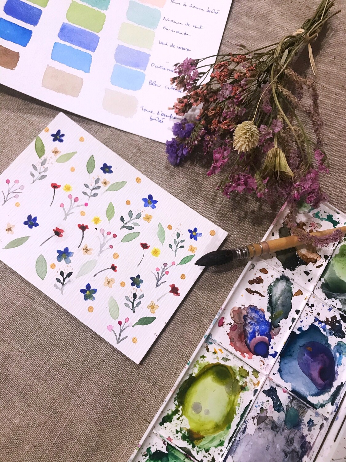 Atelier initiation aquarelle 3h Atelier initiation aquarelle 3h