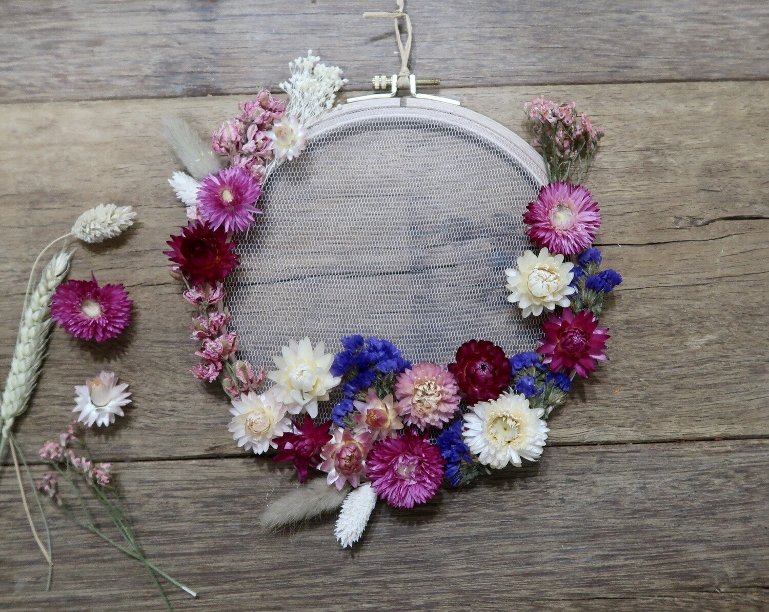 Tambour fleuri Alix (VENDU) Tambour fleuri Alix (VENDU)
