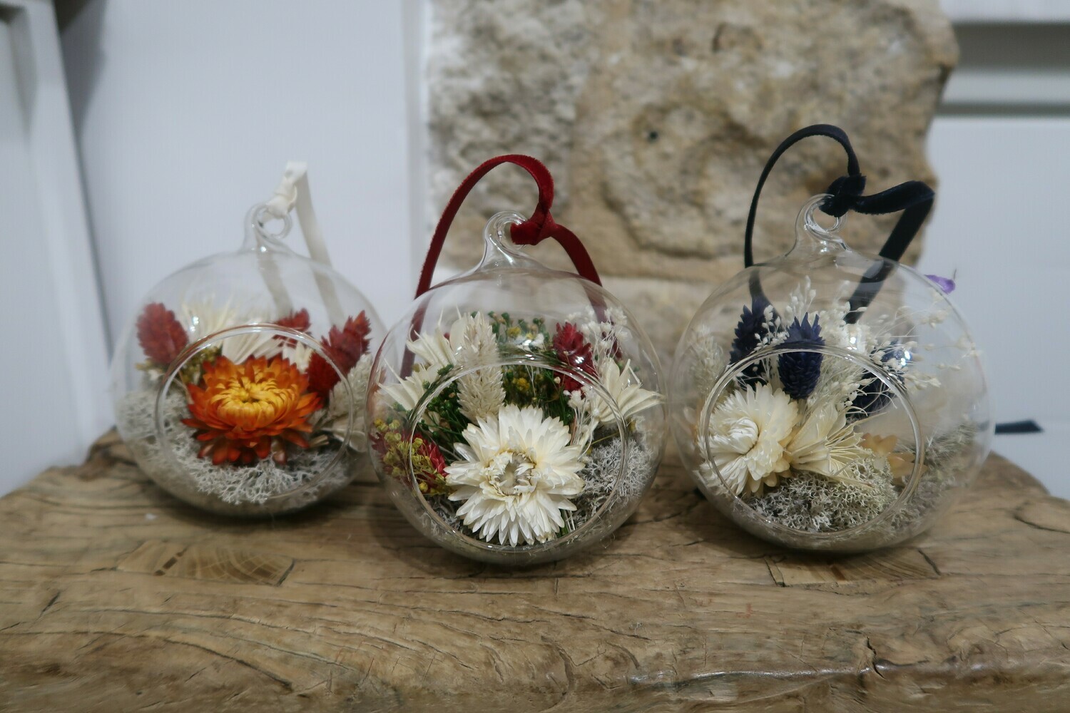 Trio de boules de Noël Trio de boules de Noël