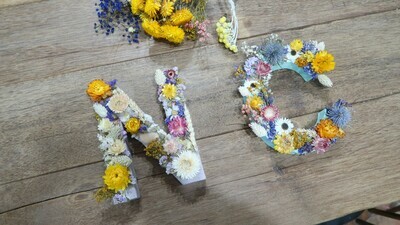 Atelier Lettre en fleurs séchées parent/enfant 2H