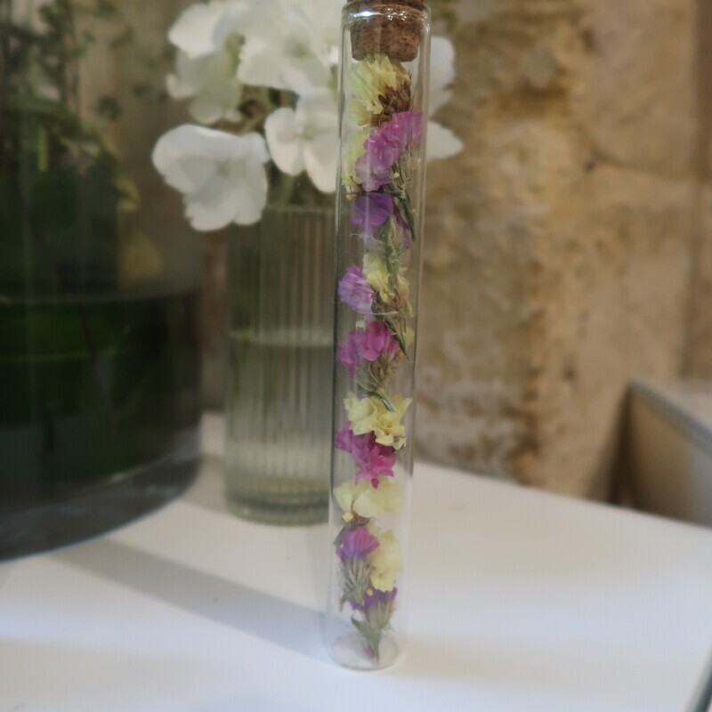 Fiole fleurie PERSONNALISEE