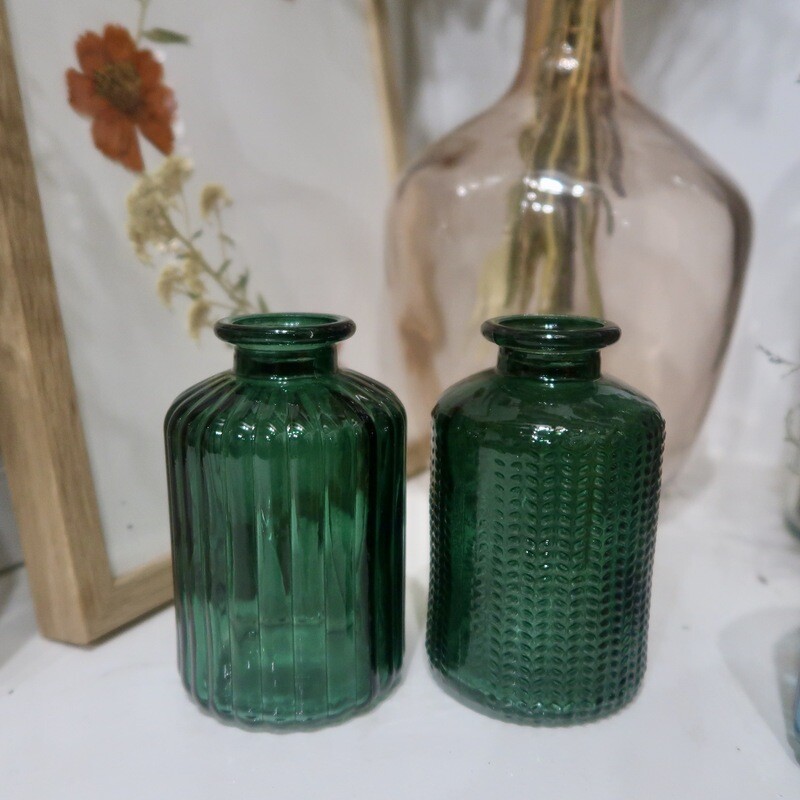 Duo de vases vert émeraude