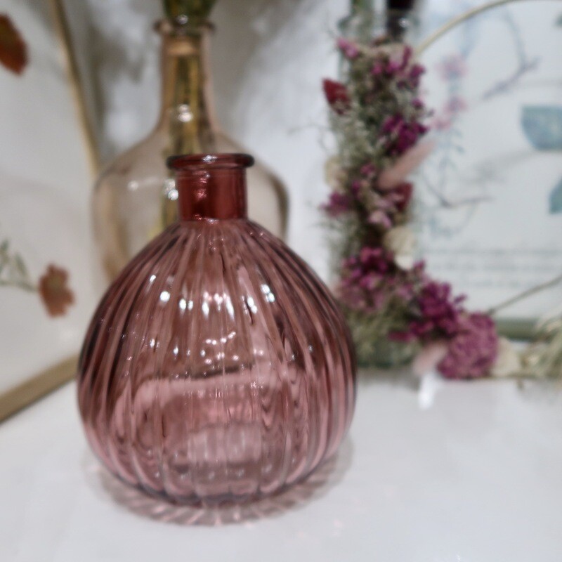 Vase boule bordeaux
