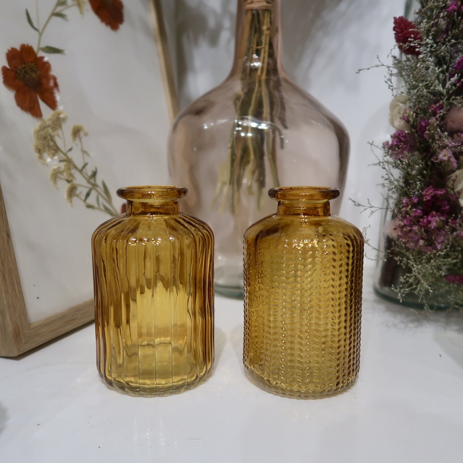 Duo de vases miel