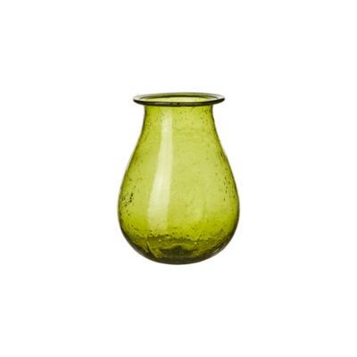 Vase vert artisanal