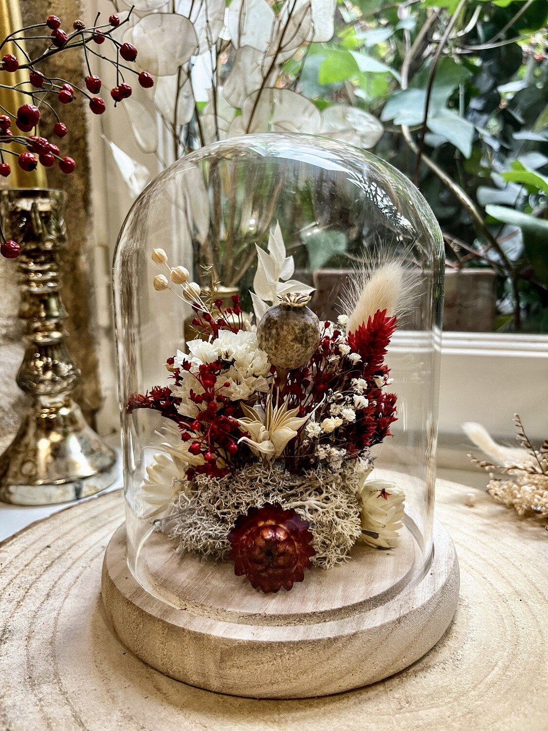 Atelier Cloche de Noël en fleurs séchées /2h