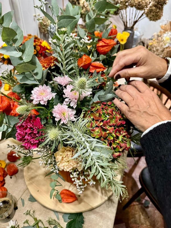 Atelier Citrouille fleurie