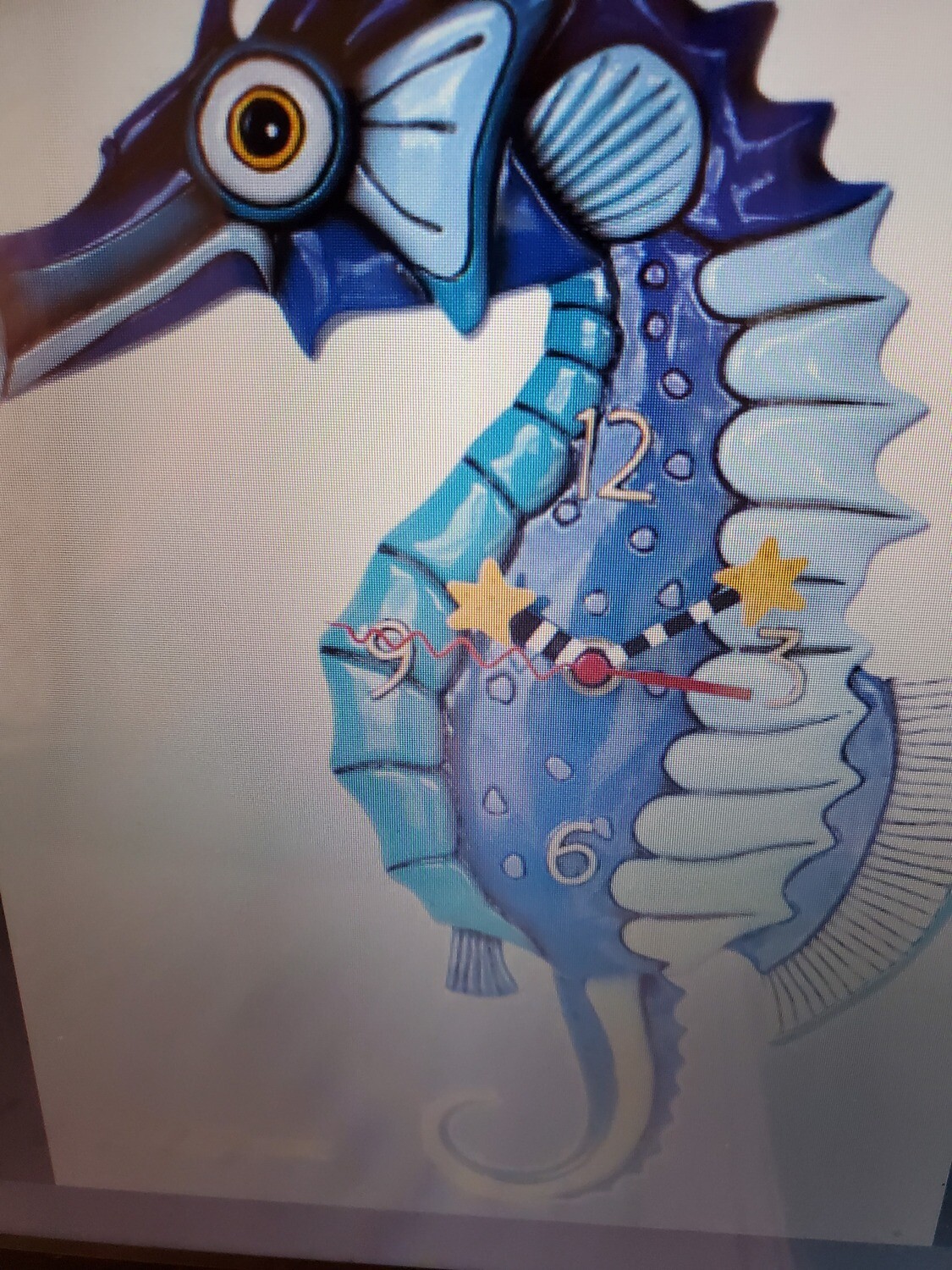 Alans seahorse  clock